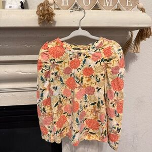Tea Girls' Long Sleeve Floral Top 4